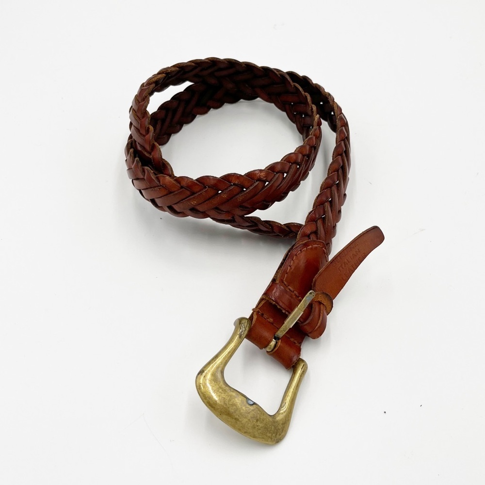 Turkish Collection Braided Leather Belt Never Used Size Medium 7556